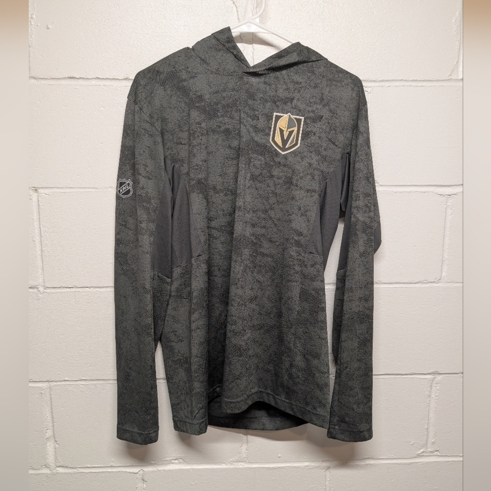 Men's Las Vegas Knights NHL Hockey Lightweight Gray Hoodie Medium